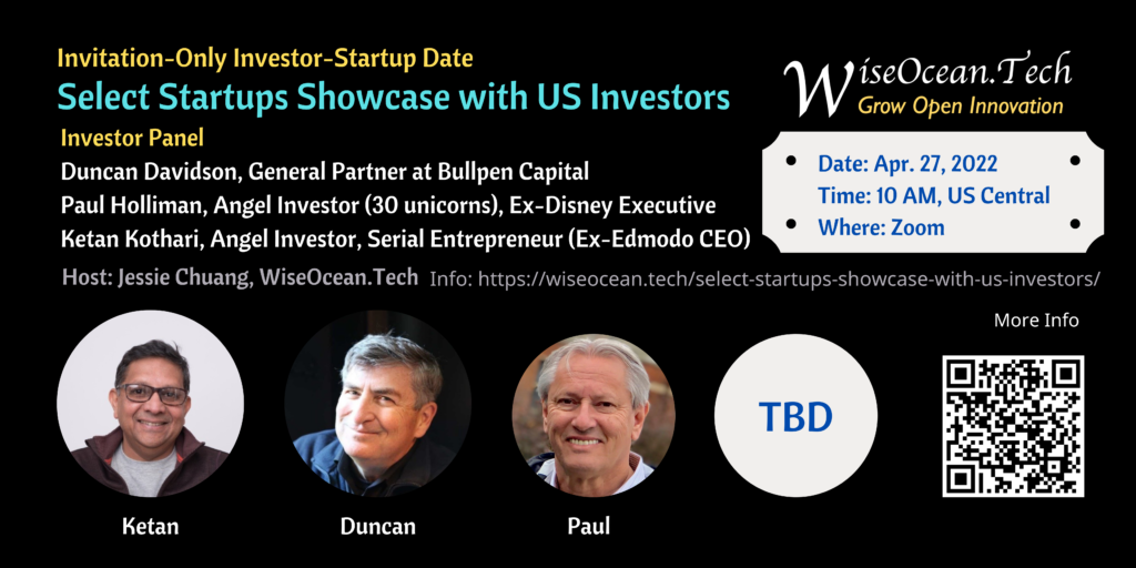 Select Startups Showcase with US Investors