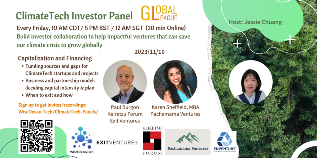ClimateTech Investor Panel – Capitalization and Financing