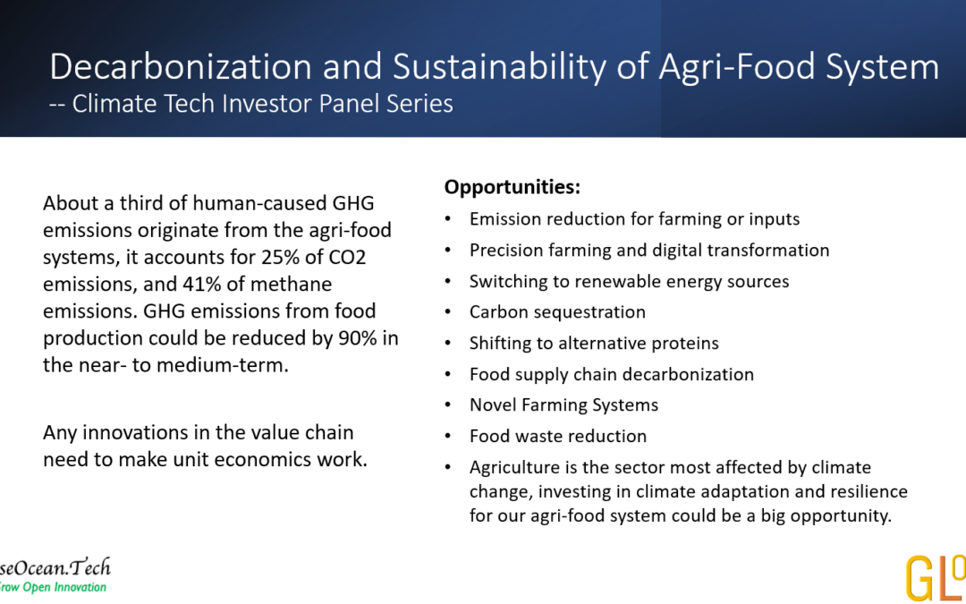 Decarbonization and Sustainability of Agri-Food System